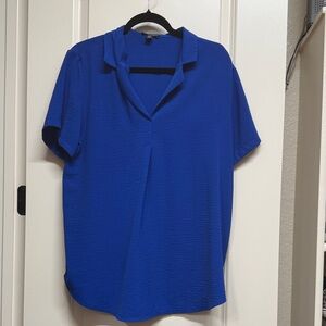 Hilary Radley Royal Blue Blouse